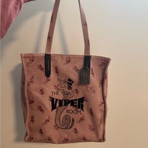Coach Pink Tote Bag with Viper Room Design